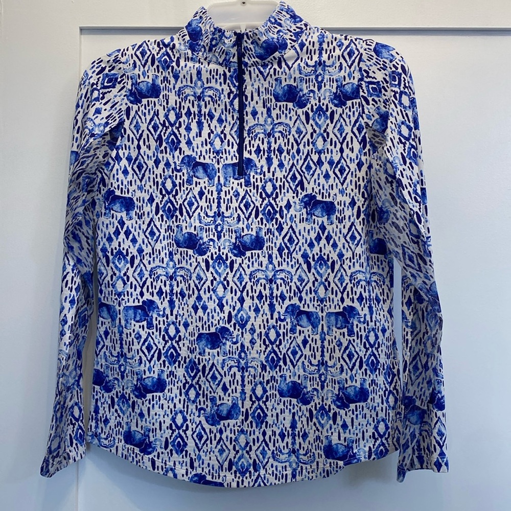 IBKUL 1/4 Zip Long Sleeve Top